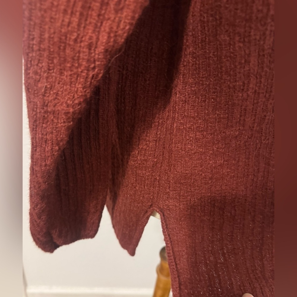 Peruvian Connection Alpaca Sweater Pocket Rust Size Medium - Picture 5 of 10
